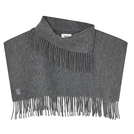 By Malene Birger Turtla Wool Fringe Bib Tørklæde, Grå